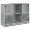 vidaXL Sideboard Betongrau 102x37x75,5 cm Holzwerkstoff