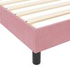 vidaXL Boxspringbett mit Kopfteil Rosa 100 x 200 cm Samt