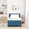 vidaXL Boxspringbett mit Kopfteil Dunkelblau 200 x 100 cm Samt