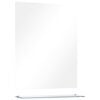 vidaXL Wandspiegel mit Regal 50&times;60 cm Hartglas