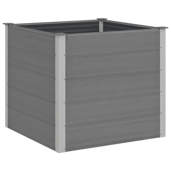 vidaXL Garten-Hochbeet WPC 100x100x91 cm Grau