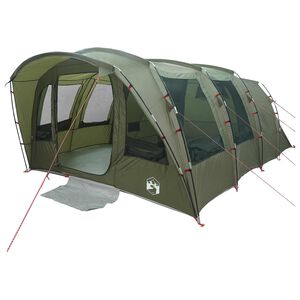 vidaXL Tunnelzelt 427 x 315 x 178 cm Olivgr&uuml;n Polyester und Stahl