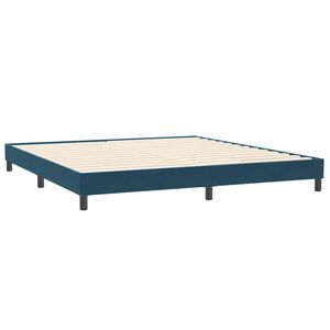 vidaXL Bettgestell ohne Matratze Dunkelblau 200x210 cm Samt