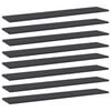 vidaXL B&uuml;cherregal-Bretter 8 Stk. Grau 100x20x1,5 cm Holzwerkstoff