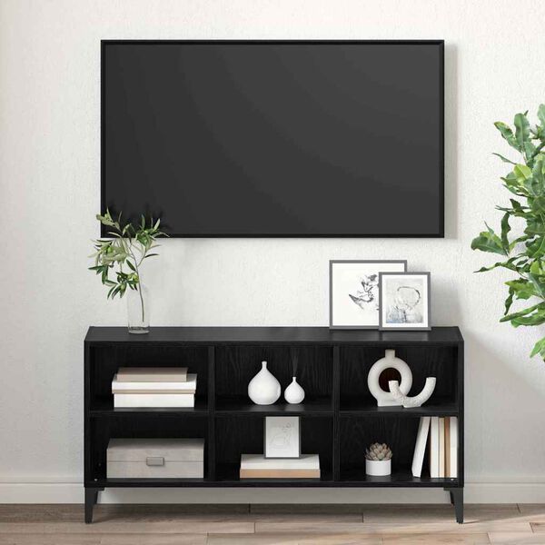 vidaXL TV-Schrankset Schwarz 69,5 x 30 x 50 cm Holzwerkstoff