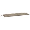 vidaXL Gartenbank-Auflage Taupe 150x50x7 cm Oxford-Gewebe