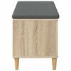 vidaXL Flurbank mit Kissen mit Speicher Sonoma-Eiche 60 x 38 x 46 cm