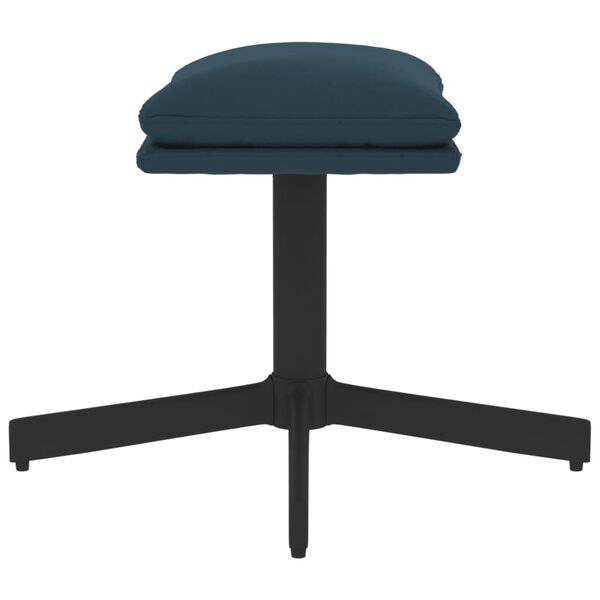 vidaXL Fu&szlig;hocker Blau 60x60x36 cm Samt