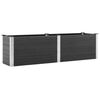 vidaXL Garten-Hochbeet 200x50x54 cm WPC Grau
