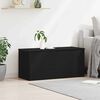 vidaXL Aufbewahrungsbox Schwarz Eichen-Optik 100 x 42 x 46 cm