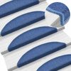 vidaXL Stufenmatten 20 Stk. 56x17x3 cm Blau Halbrund