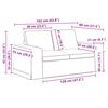 vidaXL Sofa 2 pcs Dunkelgr&uuml;n 182 x 80 x 82 cm Stoff