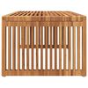 vidaXL Garten Beistelltisch Braun 90 x 50 x 36 cm Teak-Massivholz