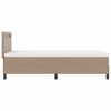 vidaXL Boxspringbett mit Matratze Cappuccino 100 x 200 cm Kunstleder