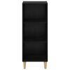 vidaXL Sideboard Schwarz Eichen-Optik 34,5 x 32,5 x 90 cm