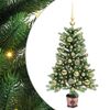 vidaXL Weihnachtsbaum mit 150 LEDs mit St&auml;nder Gr&uuml;n 90 cm PE