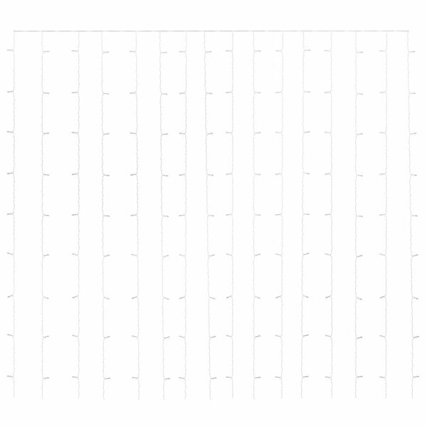 vidaXL LED-Lichtervorhang 3x3 m 300 LED Bunt 8 Funktionen