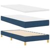 vidaXL Boxspringbett mit Matratze mit Kopfteil Blau 100 x 200 cm Stoff