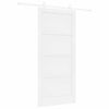 vidaXL Schiebet&uuml;r 93 x 202 cm Holzwerkstoff Wei&szlig;