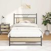 vidaXL Bettgestell ohne Matratze Sonoma-Eiche 100x190 cm Holzwerkstoff
