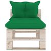 vidaXL 9-tlg. Garten-Lounge-Set aus Paletten mit Kissen Kiefernholz