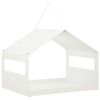 vidaXL H&auml;ngendes Vogelfutterhaus Stahl Wei&szlig; 30 x 23 x 23 cm