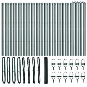 vidaXL Ground Fix Geschwei&szlig;ter Drahtzaun 100 x 1,4 m (B x H)