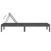 vidaXL Sonnenliegen 2 Stk. Grau 199,5x60x74 cm Massivholz Kiefer