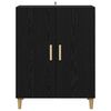 vidaXL Sideboard Schwarz Eichen-Optik 70 x 34 x 90 cm Holzwerkstoff