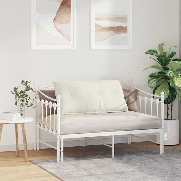 vidaXL R&uuml;ckenkissen Creme 100 x 50 cm Cordstoff