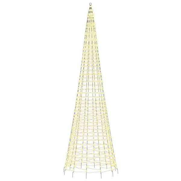 vidaXL LED-Weihnachtsbaum 1534 LEDs Warmwei&szlig; 500 cm
