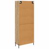 vidaXL Highboard 2 pcs Artisan-Eiche Holzwerkstoff
