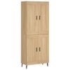 vidaXL Highboard Sonoma-Eiche 69,5x34x180 cm Holzwerkstoff