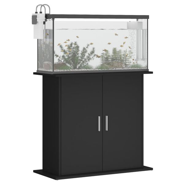 vidaXL Aquariumständer Schwarz 81x36x73 cm Holzwerkstoff