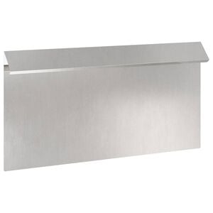 vidaXL Schneckenzaun 50 x 3,5 x 25 cm Edelstahl Silber