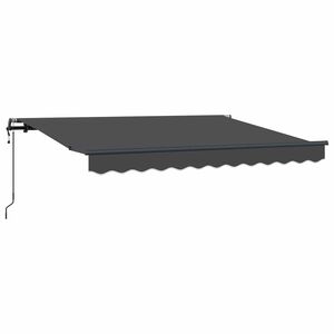 vidaXL Ausziehbare Markise Anthrazit 250 x 200 cm Stoff