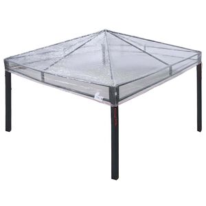 vidaXL Ersatzbezug f&uuml;r Pavillon Transparent 3 x 3 m PVC