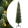 vidaXL K&uuml;nstlicher Weihnachtsbaum Schlank 300 LEDs 210 cm