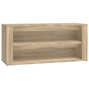 vidaXL Schuhregal Sonoma-Eiche 100x35x45 cm Holzwerkstoff