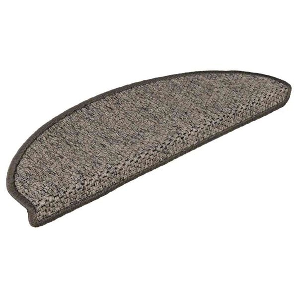 vidaXL Treppenmatten Selbstklebend Sisal 15 Stk. 65x21x4 cm Grau-Beige
