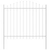 vidaXL Gartenzaun WOERDEN 4 Stk. 170 x 165 cm Wei&szlig;