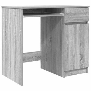 vidaXL Schreibtisch Grau Sonoma 86x49x76 cm Holzwerkstoff