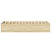 vidaXL Bettgestell Sonoma-Eiche 90x200 cm Holzwerkstoff
