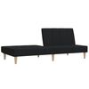vidaXL Schlafsofa 2-Sitzer Schwarz Stoff