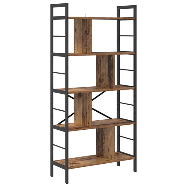vidaXL B&uuml;cherregal Altholz 75 x 30 x 156 cm Holzwerkstoff