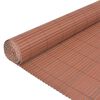 vidaXL Gartenzaun Braun 150 x 500 cm PVC