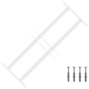 vidaXL Sicherheitsgitter f&uuml;r Fenster mit 2 Querstangen 3 stk. 43-74 cm