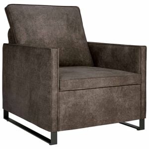 vidaXL Einzelsofa Dunkelgrau 70 x 81 x 82 cm Kunstwildleder