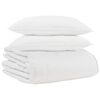 vidaXL Winterbettdecke mit Kissen 3 pcs Wei&szlig; Daunenfeder