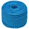 vidaXL Arbeitsseil Blau 14 mm 25 m Polypropylen